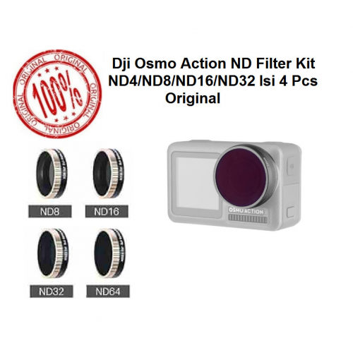 Dji Osmo Action ND Filter Kit ND4/ND8/ND16/ND32 Isi 4 Pcs Original